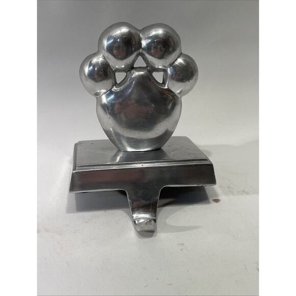 Pet Paw Dog / Cat Christmas Stocking Holder Hanger Hook Heavy Aluminum - Picture 2 of 6